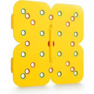Seed and Seedling Spacer Tool for Garden // Square Foot Gardening Seed Template for Organized Plants, Vegetables & Fruits // Spacing Tool Kit for Planting (Yellow)