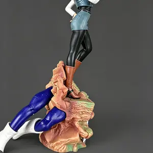 DBZ advanced animation battle scene hand-made collection ornaments rock base home decoration to send boyfriend birthday gift holiday surprise gift.