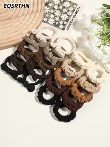 20pcs neutral color hair band set, including bow decoration, fold and Scrunchies, suitable for all kinds of leisure/fashion wear, is daily commuting, school, dating to create hairstyle Hair Accessories Set