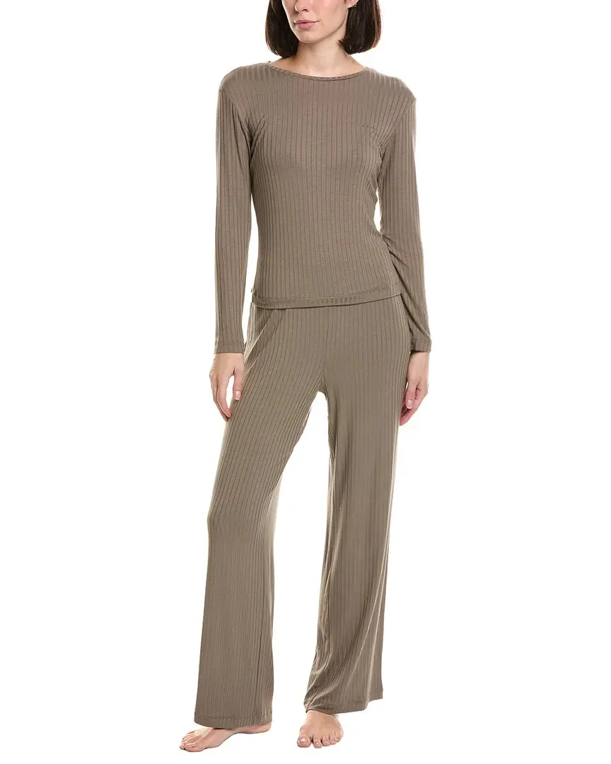 N Natori 2pc Harmony Rib Pajama Set