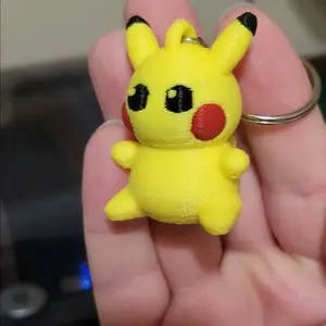 Knitted Pikachu 3d Keychain