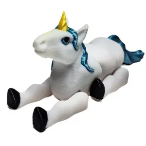 Fleximech Baby Unicorn Articulated 3d Printed 3.5"Fantasy  Fidget Toy Figure