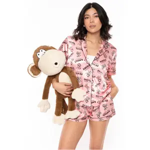 Angel Or Devil - Bobby Jack Pajama Set - Pink