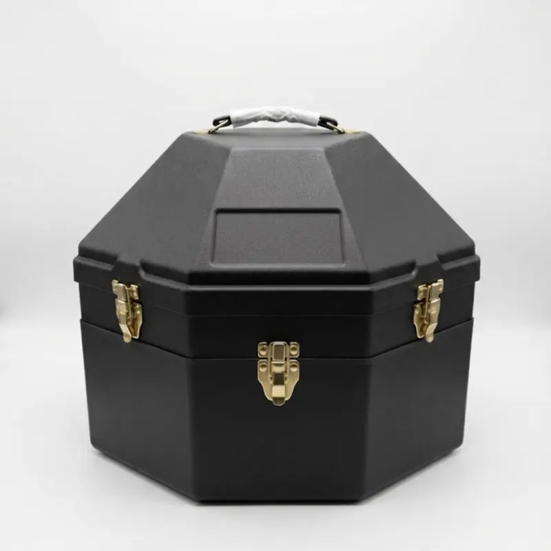Hat case double black