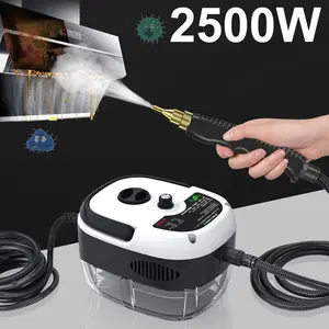 All Purpose 2500W Handheld Steam Cleaner High Pressure Multi Surface Cleaning Machine for Home Kitchen Bathroom Car Interior Appliances White