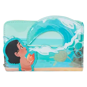 Young Moana Ocean Waves Zip Around Wallet