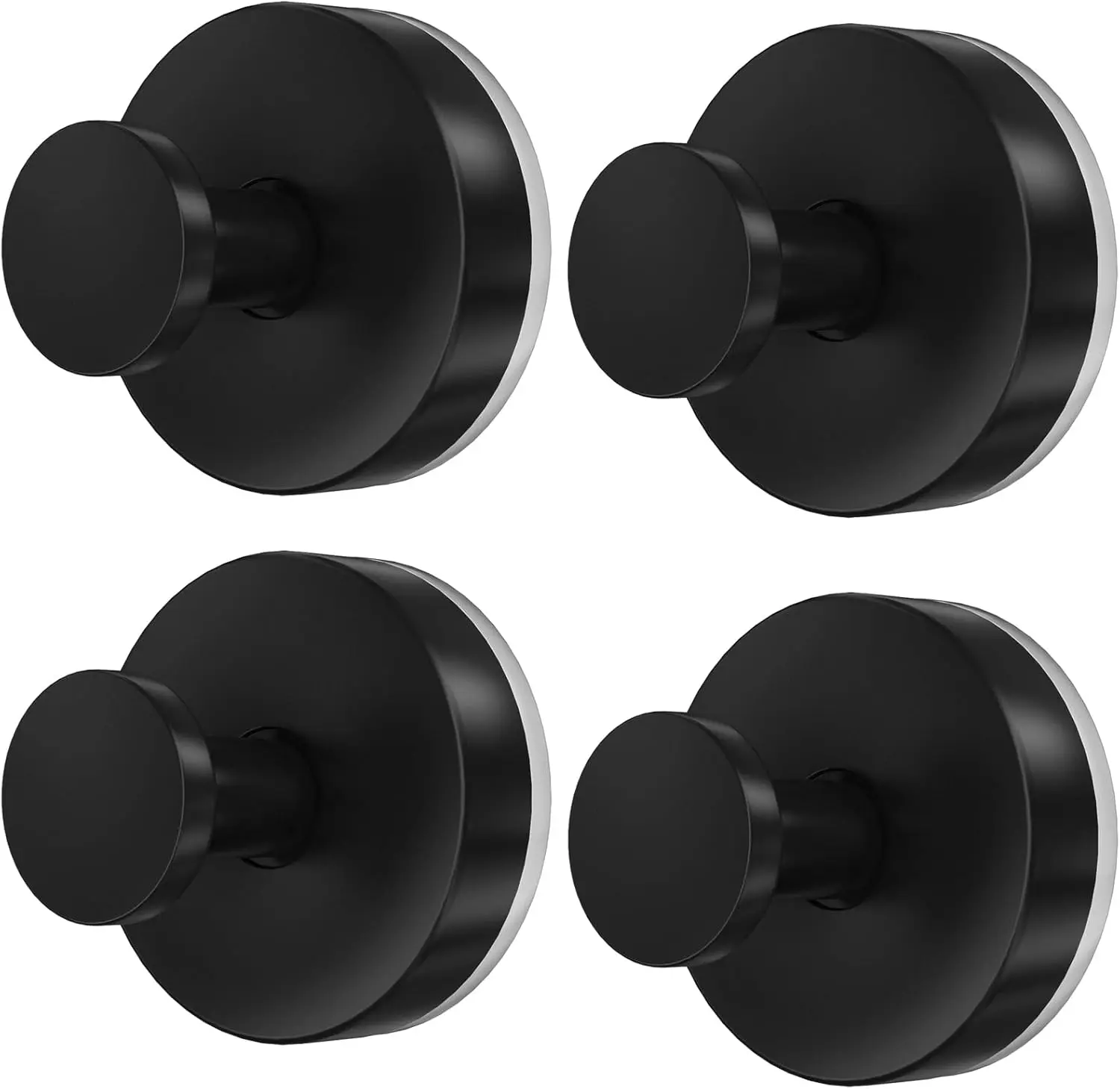 2026 Upgraded Drill-Free Suction Cup Hooks, Stainless Steel Shower Hooks for Bathroom, Glass, Mirror & Wall, Heavy Duty Towel Holder, Removable Waterproof Hooks