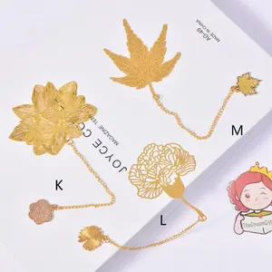 Cicada/Leaf/Lotus/Ginkgo Metal Bookmark, Insect Bookmark, Chain Bookmark, Read Marks, Bookmark for Teacher,Book Club/Back to School Essentials