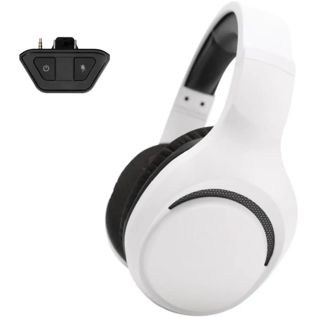 Wireless Gaming Headset with LED Lights, 2.4G-Bluetooth Dual Modes, Enhanced Bass Sound for 4 Multi-Platform Compatibility (Xbox Series, PS5, Nintendo Switch, PC)