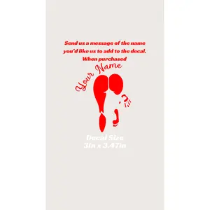 Female Body Decal with Personalized Name