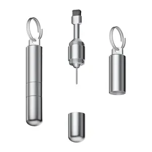 2-in-1 Mobile Phone SIM Card Removal Tool, Earphone Cleaning Kit Keychain, Bluetooth Headset Cleaner