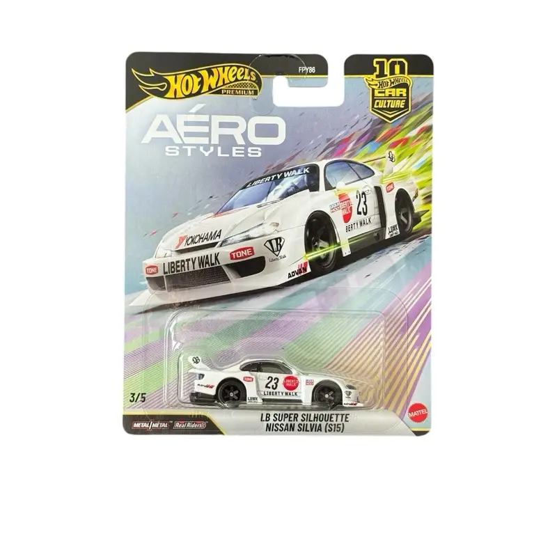 Hot Wheels Premium LB Super Silhouette Nissan Silvia S15 Aero Styles 1:64 Diecast Car LBWK Liberty Walk