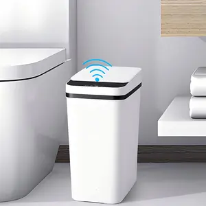 Smart Induction Waterproof Trash Can for Bathroom, Bedroom, Office Nordic Style,2.2 Gallon Touchless Can,Multifunctional Home Goods Environmentally Friendly Automatic