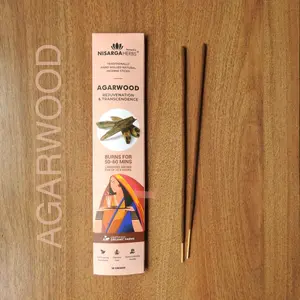 Nisarga Herbs Agarwood Incense Sticks - 10 gms