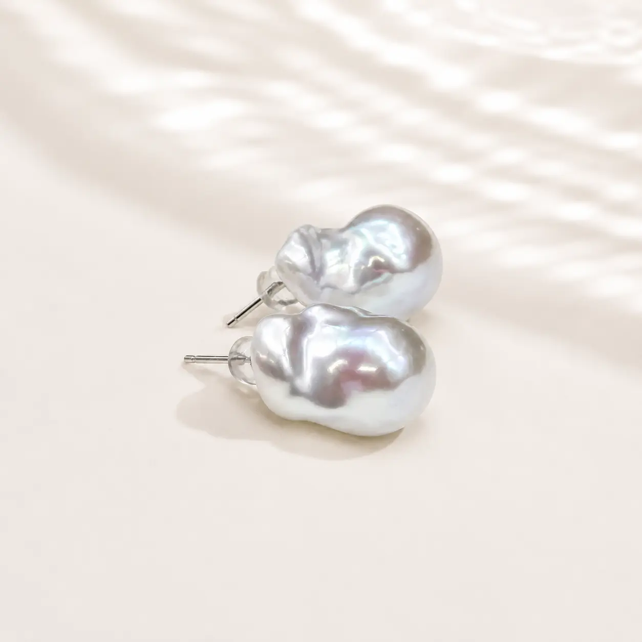 Baroque Pearls Earrings S925 - Natural Fresh Water Pearl - Lore Jewelry