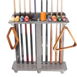 10 Floor Stand Pool Cue Racks, Holds Ball Racks and Pool Ball (5 Colors)
