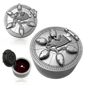 Five-Snake Interlocking Mechanical Jewelry Box – High-End Proposal Ring Storage & Magic Puzzle Box for Weddings