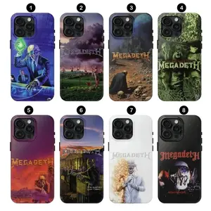 Megadeth Thrash Metal Phone Case – Heavy Metal Music Fan Cover Compatible with iPhone X, 11, 12, 13, 14, 15, 16, 17 Plus Pro Promax & SS Galaxy S21-25 Series
