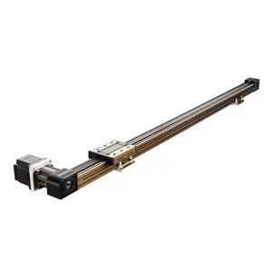 Summervibes VEVOR Linear Guide Rail, Belt Drive, CNC Linear Motion Stage Actuator, with Nema34 Stepper Motor, 1300 mm Stroke Work Size, High Speed Motorized, for Engraving Machine, CNC Milling Machine, 3D Printer