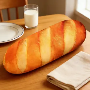 Realistic Bread Pillow, Ultra Soft and Realistic Bread Cushion, Size 20cm/50cm, Window Display, Sofa Bed Pillow, Home Decor