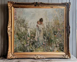 Motherhood Print Cottagecore Painting Mothers Day Print Cottagecore Motherhood Wall Art for Laundry Room Cottagecore Decor Clothesline Print