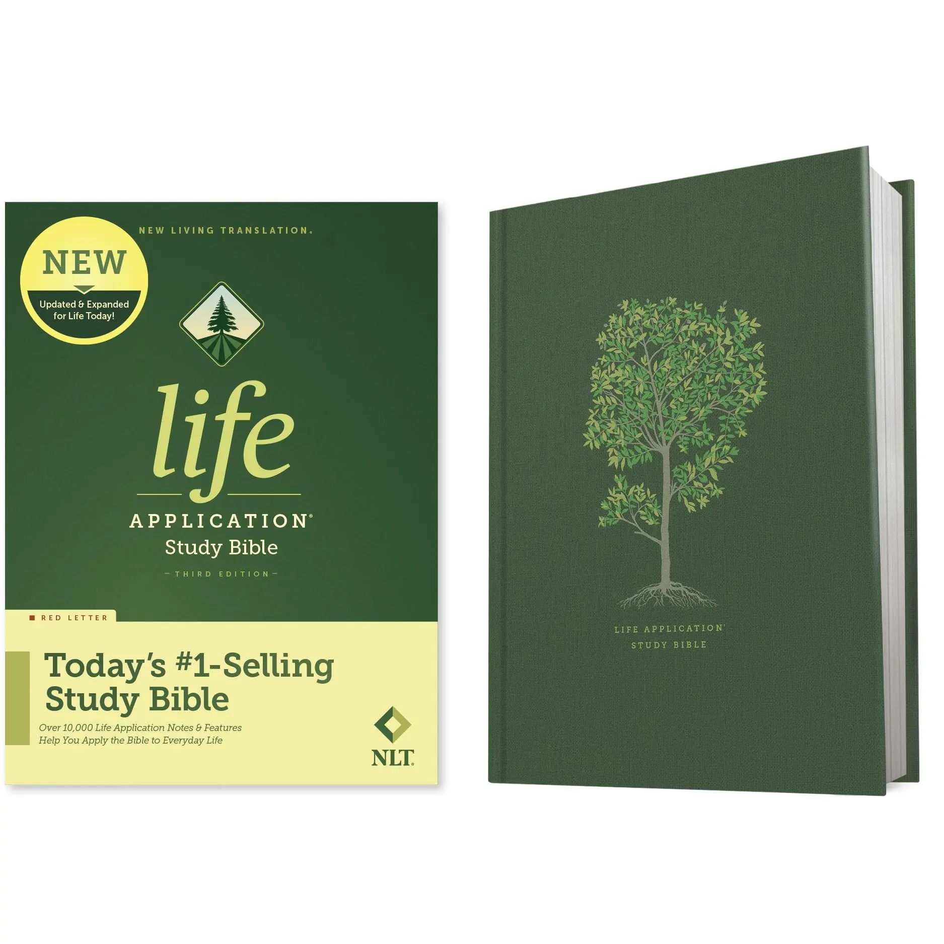 NLT Life Application Study Bible, Third Edition (Red Letter, Hardcover) -- Tyndale - Bible