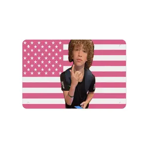 Nelson Neumann Printed Metal Painting for Garage, Home, Cafe, Bar, Bathroom Wall Decoration Premium Sign 8x12 In