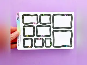 Large Road Trip Boxes Planner Stickers