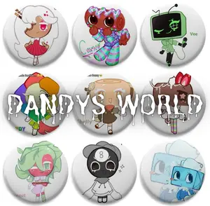 Dandys World Buttons, Pebble Sprout Pins For Clothes, Hat, Backpack Gift Accessories, Jacket Accessory, Fun Collectible Decor for Bags, Jackets, & Gifts