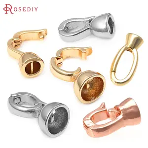 18K Gold Color Brass Round Connect Clasps for Leather Rope  Diy Accessories Jewellery Rosediy official-website