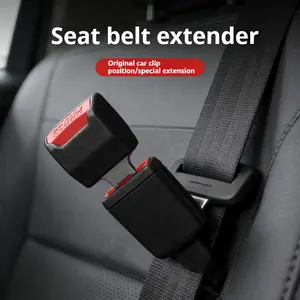 Durable Auto Seat Belt Buckle Holder Clip Universal Car Accessories with Secure Lock Anti Rattle Design for Easy Back Seat Fastening Most Vehicles