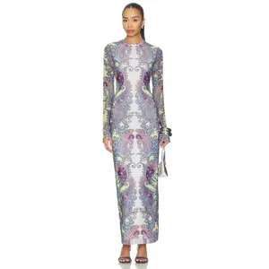 AFRM Didi Dress in Citrus Paisley