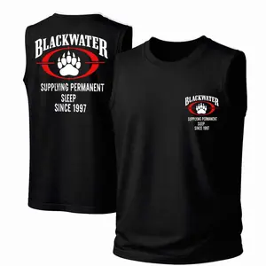 Men's Cotton Sleeveless Tank Top - Bear Paw Printed Style. This Is A Casual Item Suitable For Both Men And Women, Especially Perfect For Spring And Summer; The Cool Print And Classic Crew Neck Cut