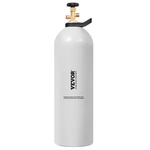 Summervibes VEVOR CO2 Tank, 20 lbs New Aluminum Alloy Cylinder, CO2 Air Tank with Spray Coating, CGA320 Valve, Handle Adjustable Pressure, DOT TC Approved Cylinder for Draft Beer Dispensing and Soda Maker