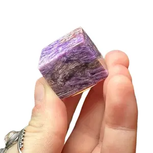 Crystal cube Charoite with high quality