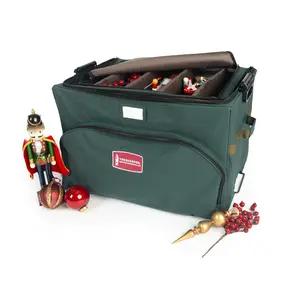 Large Ornament Storage Box with Top Pocket