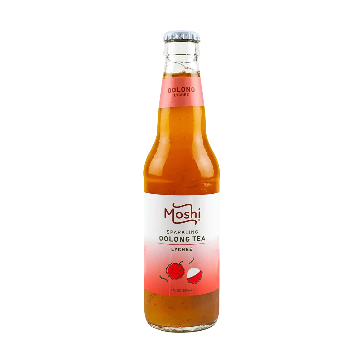 MOSHI Oolong Lychee Sparkling Drink 355ml - Refreshing Fruit Flavored Soda MOSHI Oolong Lychee Sparkling Drink 355ml - Refreshing Fruit Flavored Soda