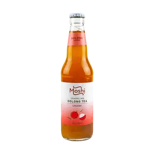 MOSHI Oolong Lychee Sparkling Drink 355ml - Refreshing Fruit Flavored Soda