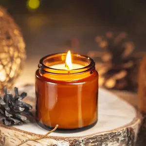 Amber Glass Candles