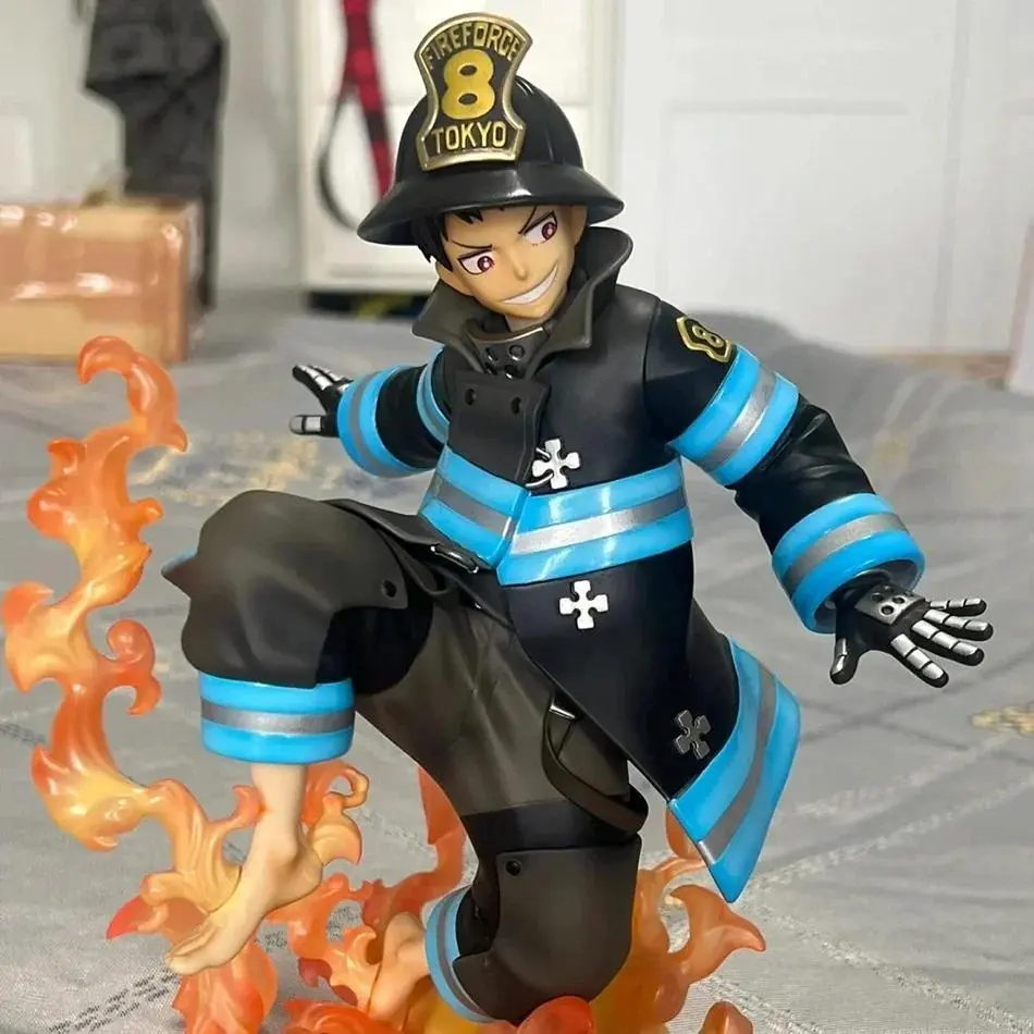 Fire Force Enen No Shouboutai Shinra Anime & Manga Fantasy & Sci-Fi Collectible Statue, Small Gi Merchandise Toy for House Decoration