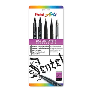 Pentel Arts Calligraphy Starter Kit, 5-pk