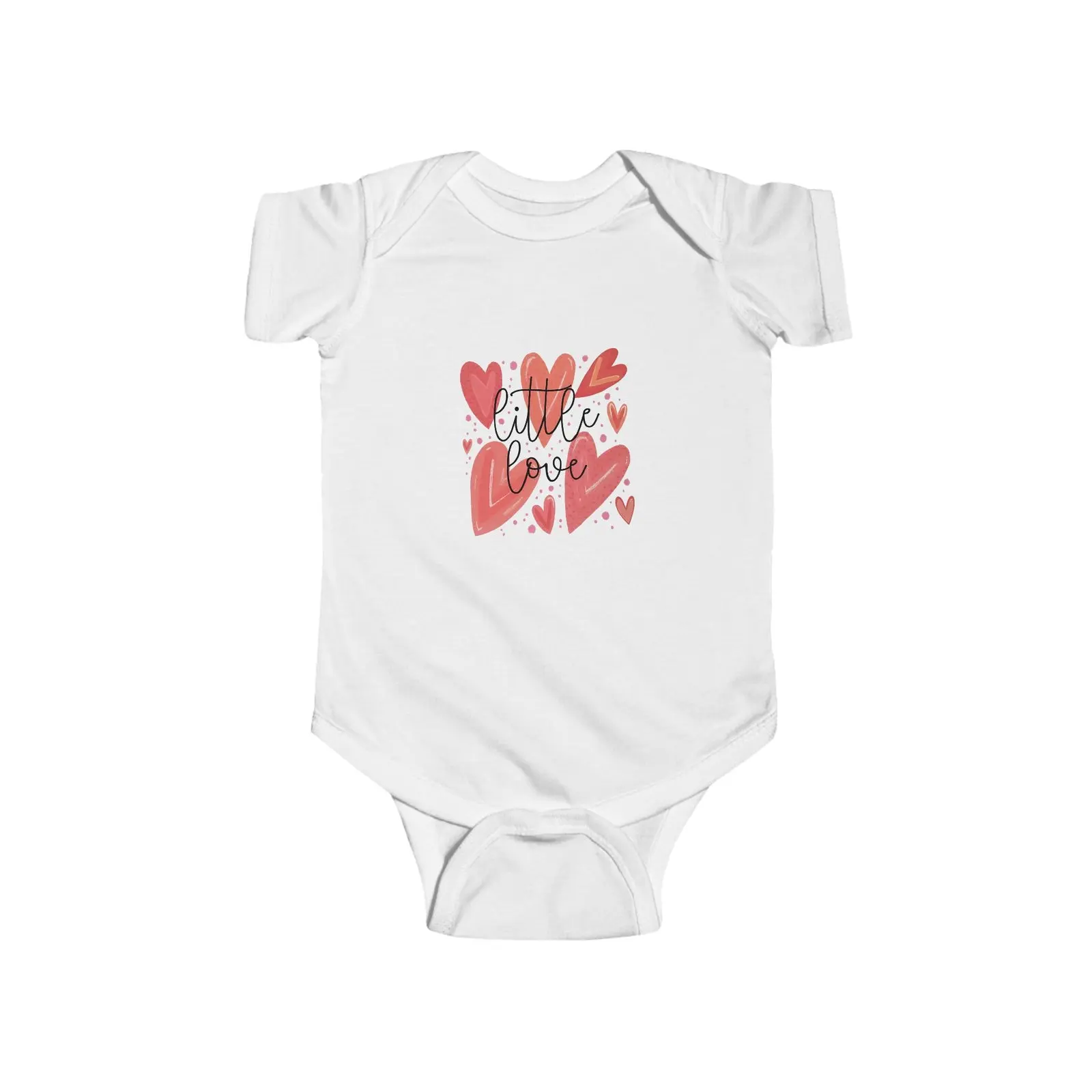 Little Love Valentine's Day Organic Baby Onesie