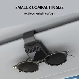 Multifunctional Fashion Car Sun Visor Glasses Clip, Internal Eyewear Storage Holder, Compact Storage Car Interior Accessory
