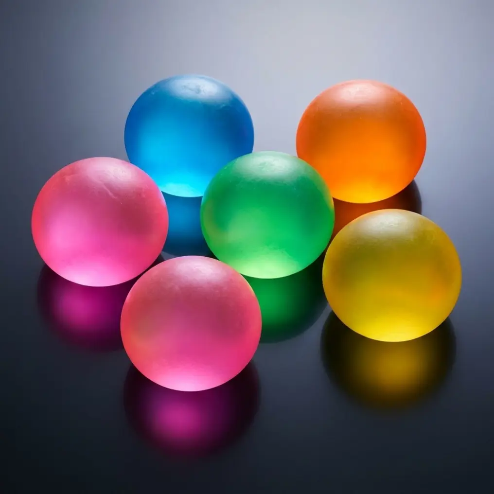 Glow-in-the-Dark Sticky Ceiling Balls - Squishy, Tear-Resistant, Washable, Luminescent Office Fidget Toy for Anxiety Support, ADHD Support, Kids and Adults Sensory Stress Relief Gift