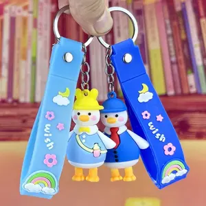 Cute Cartoon Duck Keychain – Kawaii Animal Keychain Gift | Adorable Bag Charm & Car Key Accessory | Random Style Surprise Gift (FREE GIFT – NOT FOR SALE)