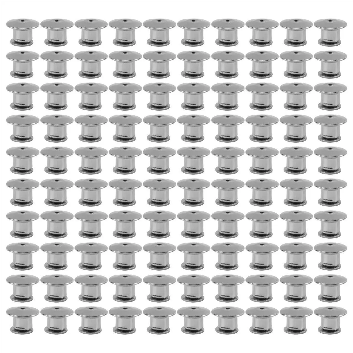 100PCS Locking Pin Back Locking Pin Retainer Buckle, Used for Locking the Back of Metal Pin of Brooch Enamel Lapel Pin