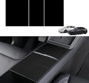 Upgraded Center Console Silicone Wrap Kit Electrostatic Adsorption Protective Cover for Tesla Model 3 Highland / Model Y Juniper Interior Decoration outdoorfun