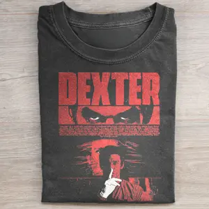 Vintage Dexter Morgan Graphic Tee - Horror Movie Shirt - The Bay Harbor Butcher Tee - Iconic Movie Shirt - Dexter TV Show Tee Streetwear Menswear Top Casual Crewneck
