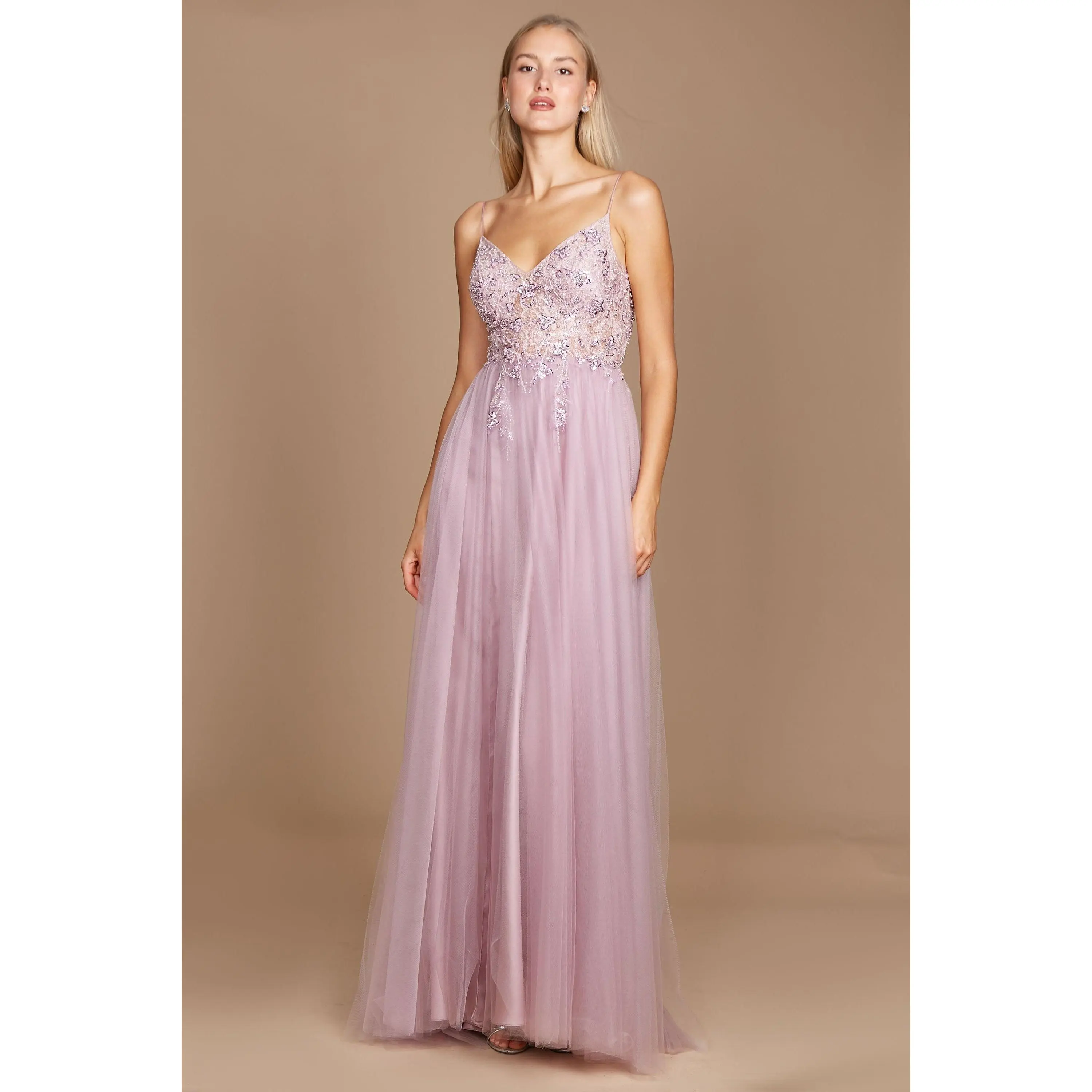 chinese dress ladies Jeweled Strapless Ball Gown by Ladivine CB114 main image 1