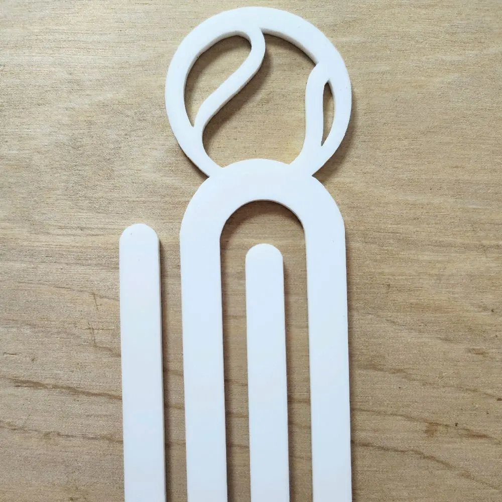 Sublimation Jumbo Paperclip blank, tennis ball theme, plannerclip, bookmark